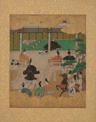 Tolv scener fra The Tale of Genji, midten af det 17. århundrede.