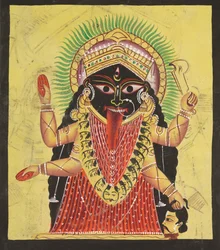 To aspekter af Kali: Kali Enshrined, ca. 1880 - 1890.
