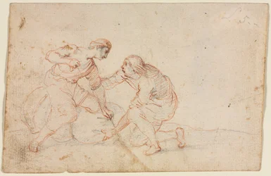 To mænd binder et bundt, 1600-tallet.