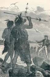 To indfødte disputerer med Captain Cooks Landing, 1904