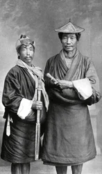 To sikkimesiske mænd, c1910