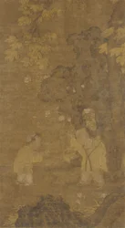 To drenge leger med dukken af en løve, Ming-dynastiet, 15.-16. århundrede.