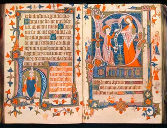To sider fra A Book of Hours, c1350