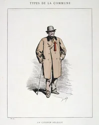 En borgerdelegat, Paris Kommune, 1871.
