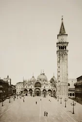 Uden titel 96, ca. 1890. [Markusbasilikaen og Campanile, Venedig].