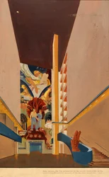 Uden titel vægmaleristudie, ca. 1939.