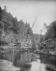 Øvre ende af Au Sable Chasm, Adirondacks, c1897.