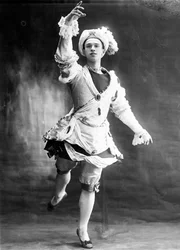Vaslav Nijinsky, russisk balletdanser, 1909