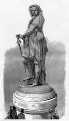 Vercingetorix Memorial ved Alesia, nær Dijon, Frankrig, 1882-1884