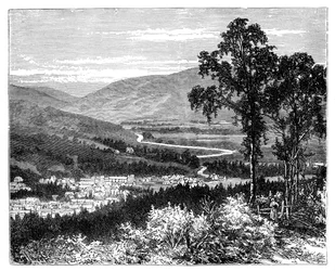 Udsigt i Braemar, Skotland, c1888