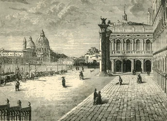 Udsigt i Venedig: Moloen, 1890.