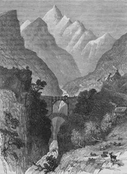 Udsigt i Pyrenæerne, c1880