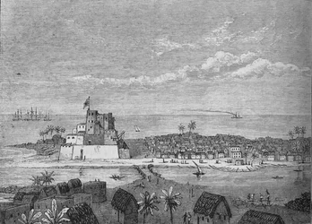 Udsigt over Elmina, c1880
