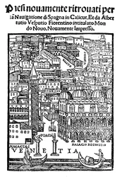 Udsigt over Venedig, træsnit, 1521