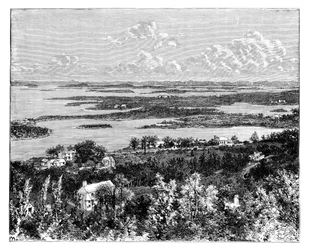 Udsigt taget fra Gibbs Hill, Bermudas, c1890