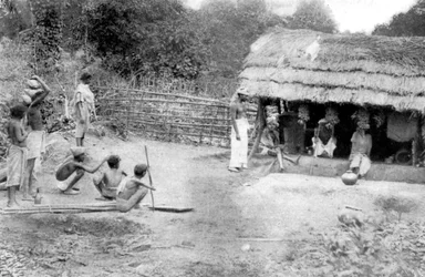 Landsby udstødte shopping i det sydlige Indien, 1926