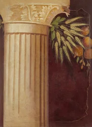 Vægmaleri fragment fra peristylen af P. Fannius Synistors villa..., ca. 50-40 f.Kr.