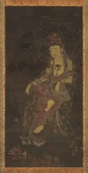 Vandmånen Avalokiteshvara, første halvdel af det 14. århundrede.