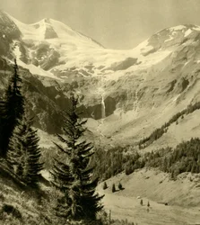 Vandfald ved Käfertal i Ferleiten, Østrig, c1935.