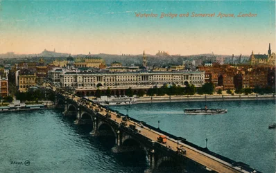 Waterloo Bridge og Somerset House, London, c1910.