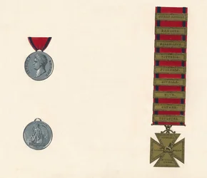 Waterloo & Military General Service Medal 1793-1814, c1800-tallet