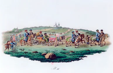 Bryllupsoptog, Rusland, 1820