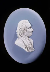 Wedgewood-plade af Joseph Priestley 1733-1804