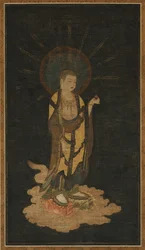 Indbydende afstamning af Jizo Bosatsu, 1200-tallet.