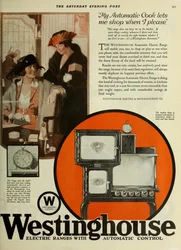 Westinghouse Electric Company, reklame fra The Saturday Evening Post, ca 1920-1925.