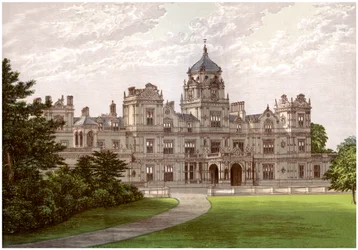 Westonbirt House, Gloucestershire, hjemsted for familien Holford, c1880
