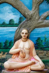 Da han var på besøg i Vrindavana, sang Sri Caitanya Mahaprabhu dagligt japa ved Imli Tala (tamarindtræ), som på det tidspunkt lå lige ved bredden af Yamuna. Chaitanya Mahaprabhu (1486Ð1534) var en Vaishnava-helgen og social reformator i det østlige