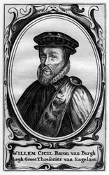 Willem Cecil, 1. baron Burghley, engelsk statsmand fra det 16. århundrede