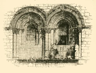 Vinduer i Den Hellige Gravs Kirke, Jerusalem, 1890.
