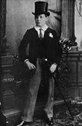 Winston Churchill som Harrow-skoledreng i 1889, 1945