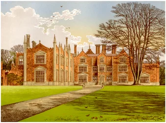 Witchingham Hall, Norfolk, hjemsted for Viscount Canterbury, c1880