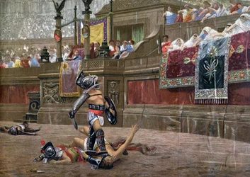 Med en drejet tommelfinger, Pollice Verso, 1872