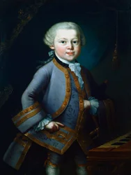 Wolfgang Amadeus Mozart, østrigsk komponist, 1761
