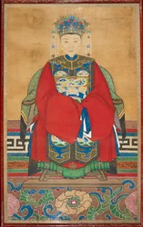 Kvinde klædt ud som hustru til en embedsmand, 1800-tallet, 1801 - 1900