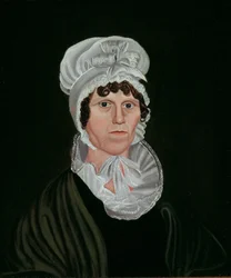 Kvinde i sort, 1820-40.