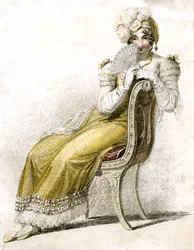 Kvinde med vifte, c1750-1850