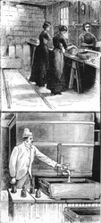 Arbejdere hos Nobel Explosives Company Limited, Ardeer, Ayrshire, 1884
