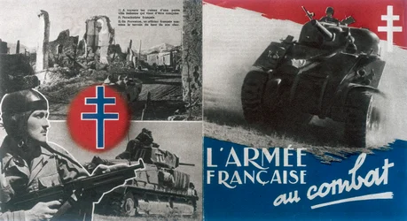 Anden Verdenskrig: Propagandaplakat fra De Frie Franske Styrker, ca. 1942-1944