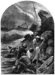 Wreckers stripper liget af Sir C Shovel, 1707, 19. århundrede