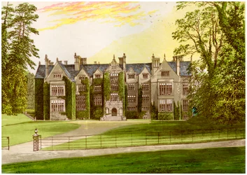 Wroxton Abbey, Oxfordshire, hjemsted for North-familien, c1880