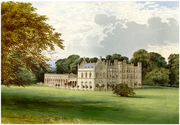 Wycombe Abbey, Buckinghamshire, hjemsted for Lord Carrington, c1880