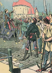 Den unge kong Richard Quells the Rebellion, c1907