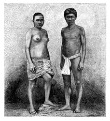 Unge Talamanca-indianere, Mellemamerika, c1890