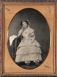 Ung kvinde i Bloomers, ca. 1855.