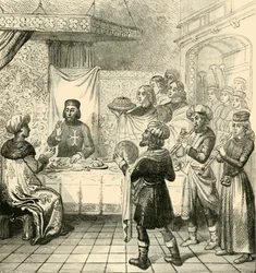 Zizim spisning med stormesteren på Rhodos, 1890.