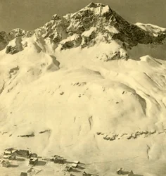 Zürs og Hasenfluh-toppen, Vorarlberg, Østrig, c1935.
